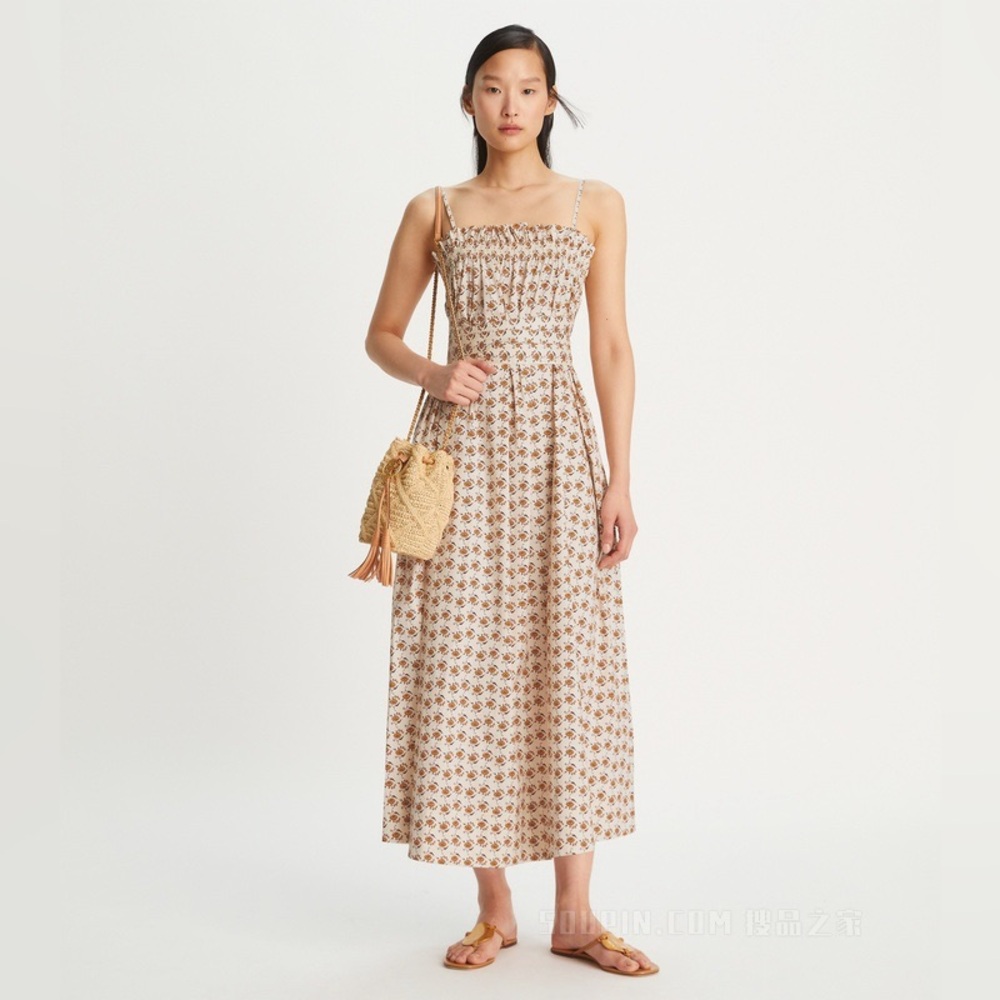 NWT $498 Tory Burch Floral Midi Beach Dress